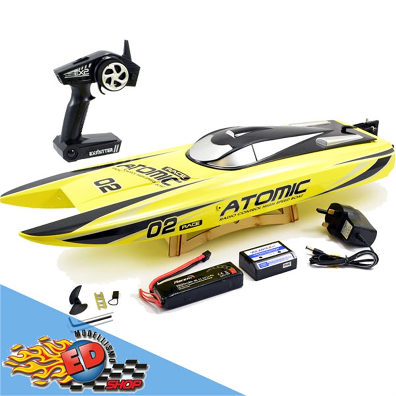 Volantex Racent Atomic Cm Brushless Racing Boat Yellow Rtr V Y