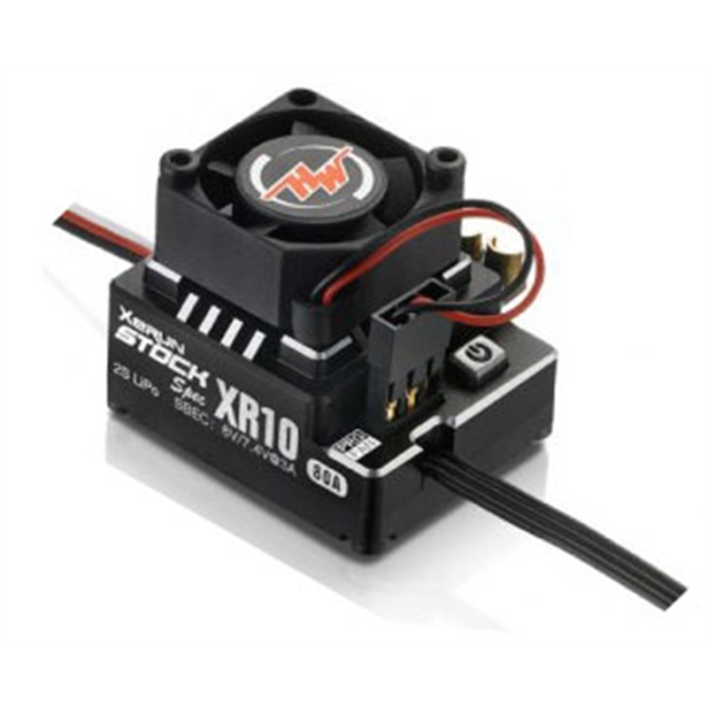 Hobbywing XERUN XR10 PRO-STOCK SPEC V4 80A. NERO Regolatore brushless  30112401 - [HW30112401]