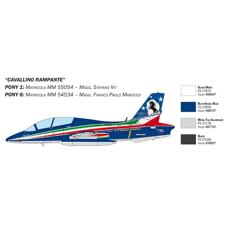 ITALERI Aereo Aermacchi MB-339 60th P.A.N. anniversary 1/72 (3) - [IT1461]