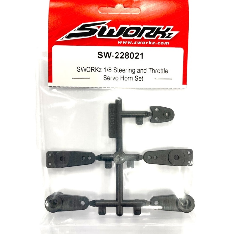 SWORKz servo horn set steering - throttle - [SW228021]