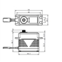 SAVOX SB-2292 Servo digitale Brushless cassa in alluminio 7.4V. 31kg 0.07sec.2 - SV2292SG