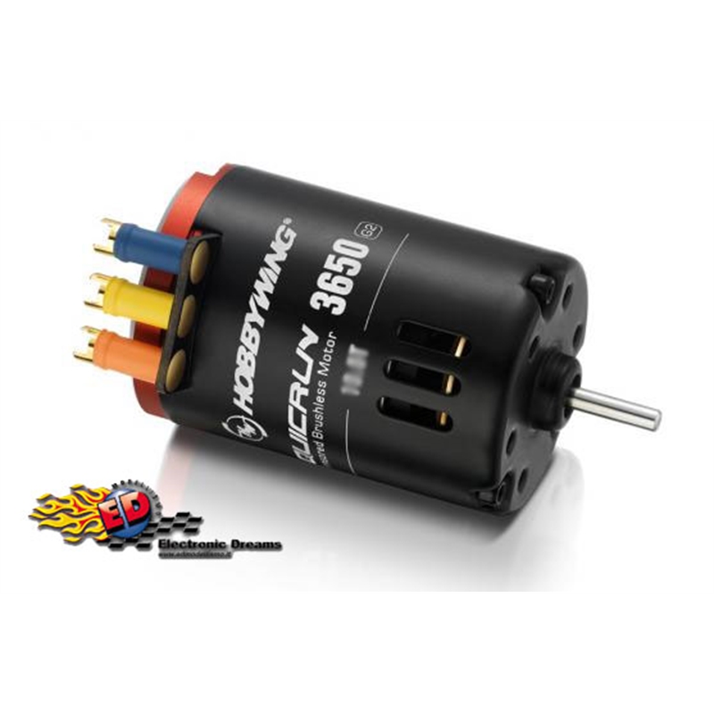 Hobbywing QUICRUN 3650SD 10.5T BLACK G2 3600kv motore brushless sensored  1/10 30404309 - [HW30404309]