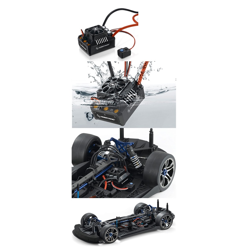 Hobbywing EZRUN MAX6 V3 160A. Regolatore brushless sensorless waterproof -  1/8-1/5 On/Off-Road - Mon - [HW30105000]